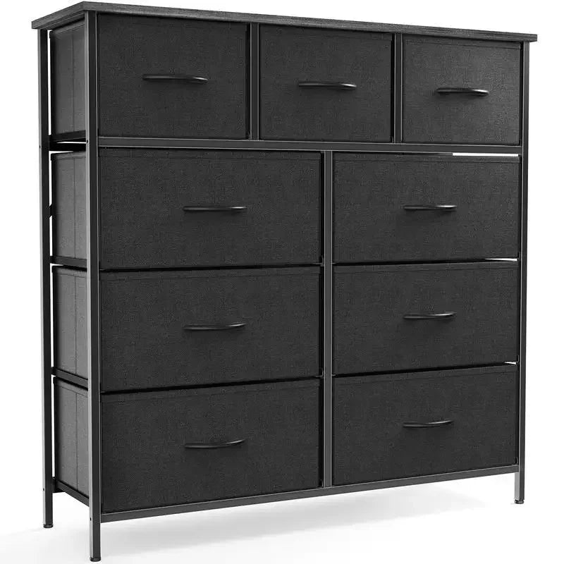 9-Drawer Storage Unit Organizer Chest For Clothes