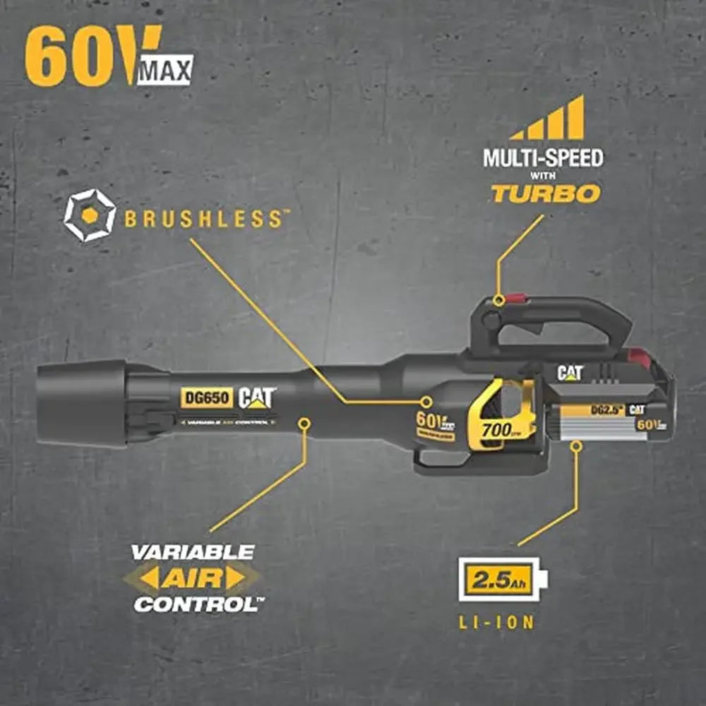 60V Cordless Leaf Blower With Battery And Charger