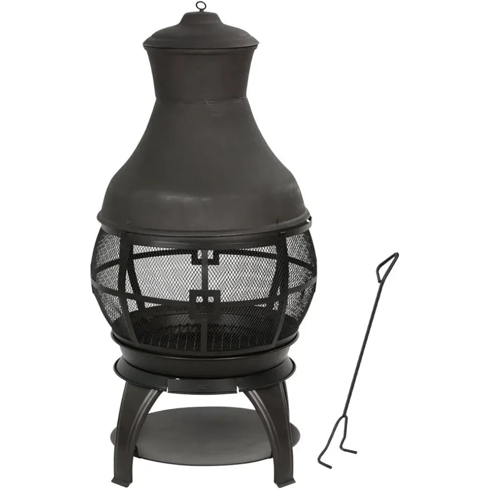Wood Burning Fire Pits Chimenea Outdoor Fireplace