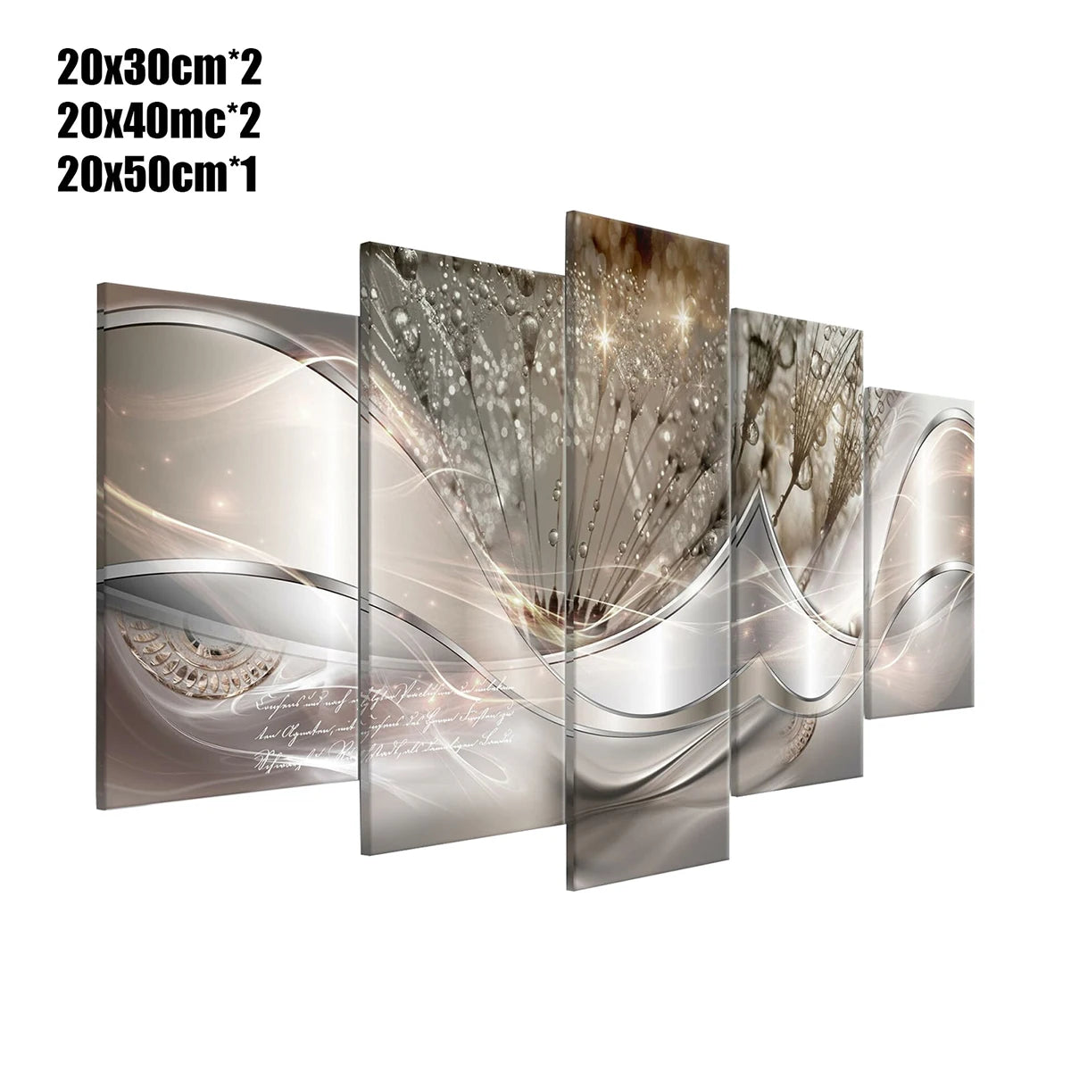 5Pcs Wall Paintings Set No Fading Wall Art